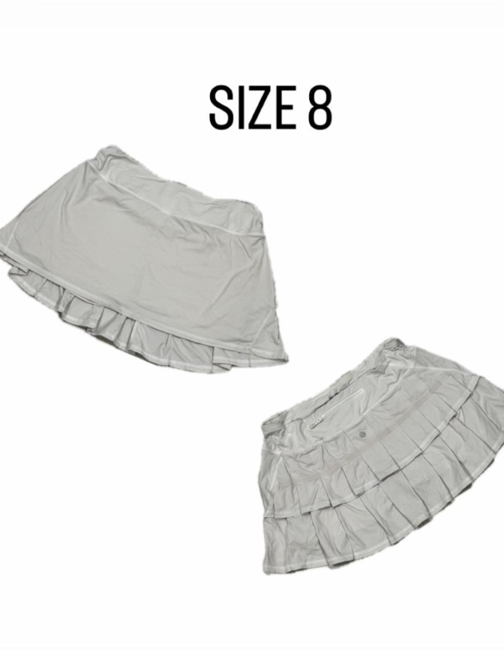 Lululemon Athletica Pace Rival Skirt Tall | White | Tennis Skirt | Size [8].